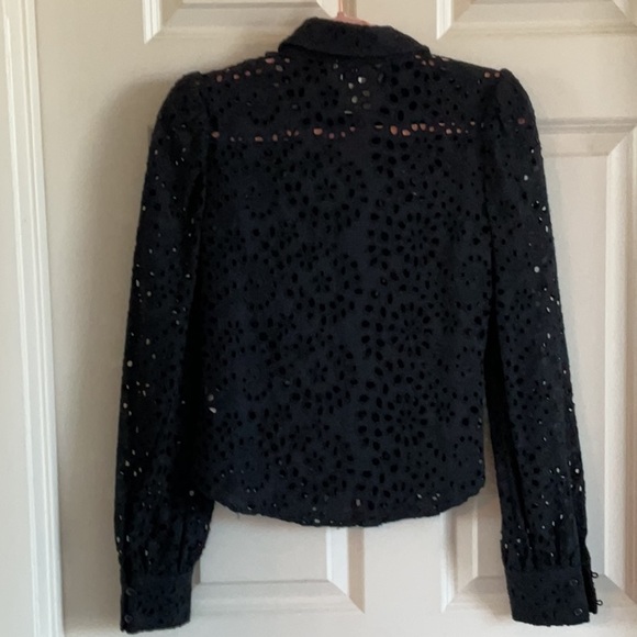 Joie Midnight Eyelet Blouse - Picture 5 of 5